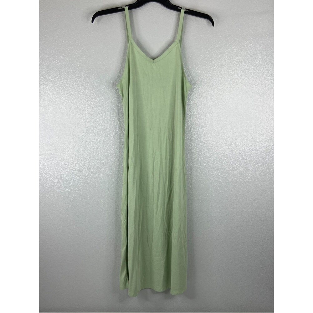 Double Zero Women Small Slip Dress Green Lightweight Maxi NWT